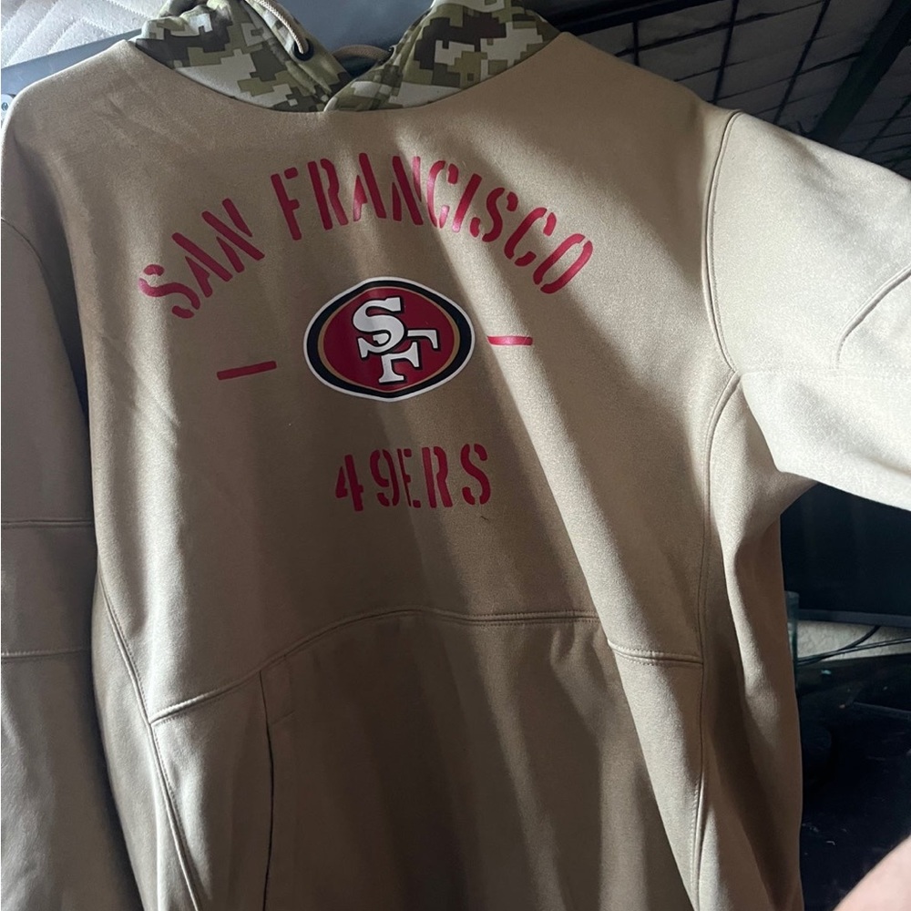 49ers hoodie size large